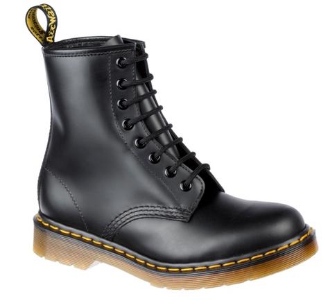 New Dr. Martens 1460 8 Eye Boot BLACK Smooth  Preview